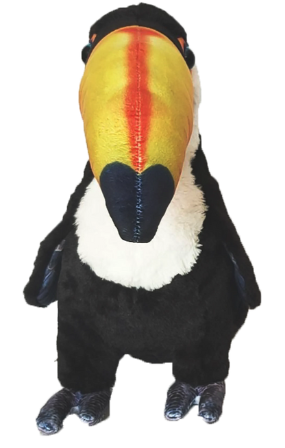 Toucan Plush Stuffed Animal | 12" | Colorful Beak & Feather Detail | Tropical Bird Toy