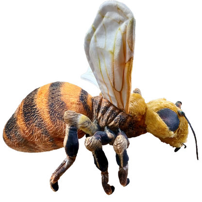 Bee Plush Stuffed Animal | 14" | Bendable Wings & Super Soft Fur | Insect Wildlife Toy