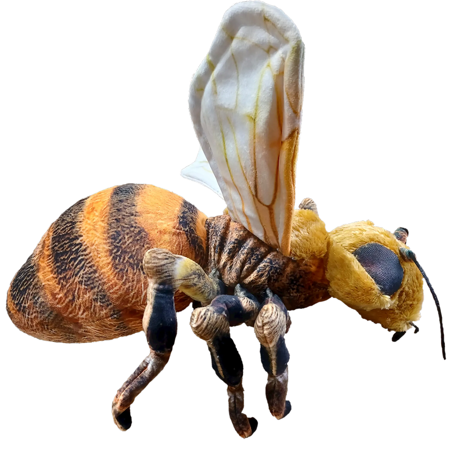 Bee Plush Stuffed Animal | 14" | Bendable Wings & Super Soft Fur | Insect Wildlife Toy