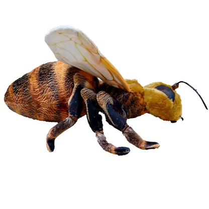Bee Plush Stuffed Animal | 14" | Bendable Wings & Super Soft Fur | Insect Wildlife Toy