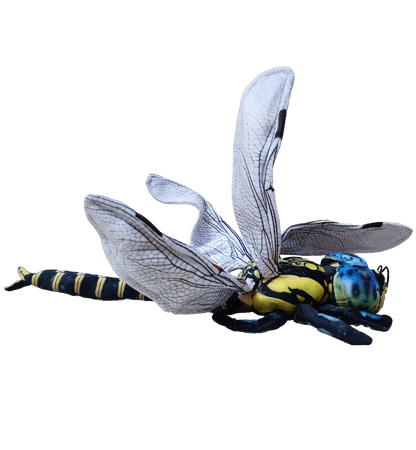 Dragonfly Plush Stuffed Animal | 21.65" | Big Eyes & Detailed Wings | Insect Wildlife Toy