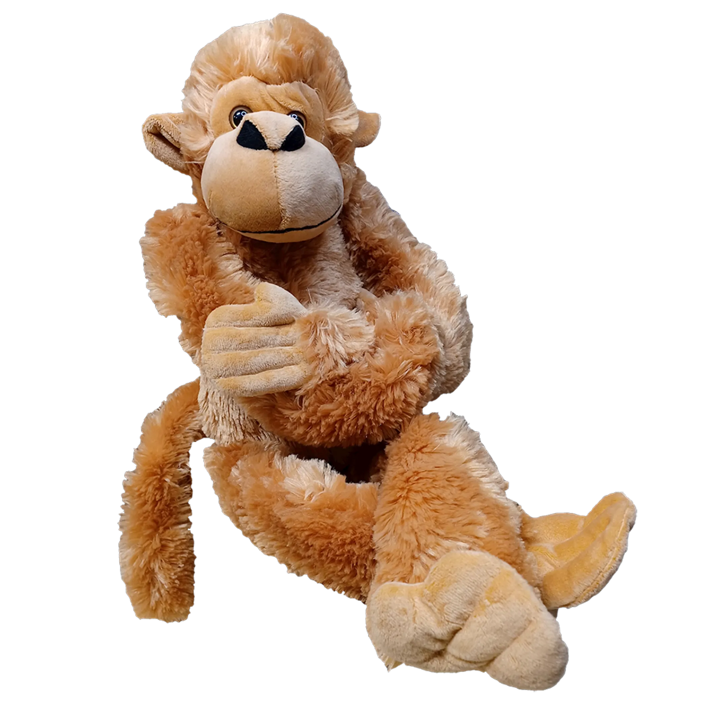 Monkey Plush Stuffed Animal | 24" | Velcro Hands | Long Arms & Legs | Hanging Toy