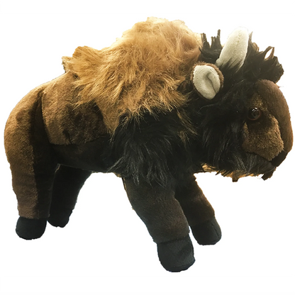 American Bison Buffalo Plush Stuffed Animal | 13" | Realistic Wildlife Toy