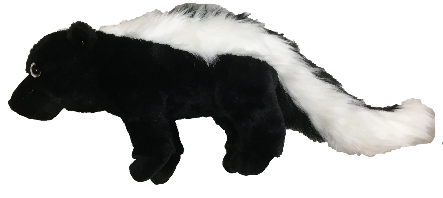 Skunk Plush Stuffed Animal | 19.7" | Realistic Stripe Detail | Wildlife Toy