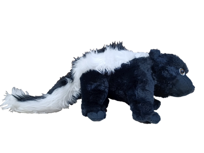 Skunk Plush Stuffed Animal | 19.7" | Realistic Stripe Detail | Wildlife Toy