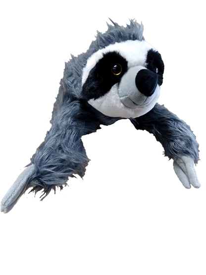 Three-Toed Sloth Plush Stuffed Animal | 15.75" | Dense Hair Texture | Realistic Wildlife Toy