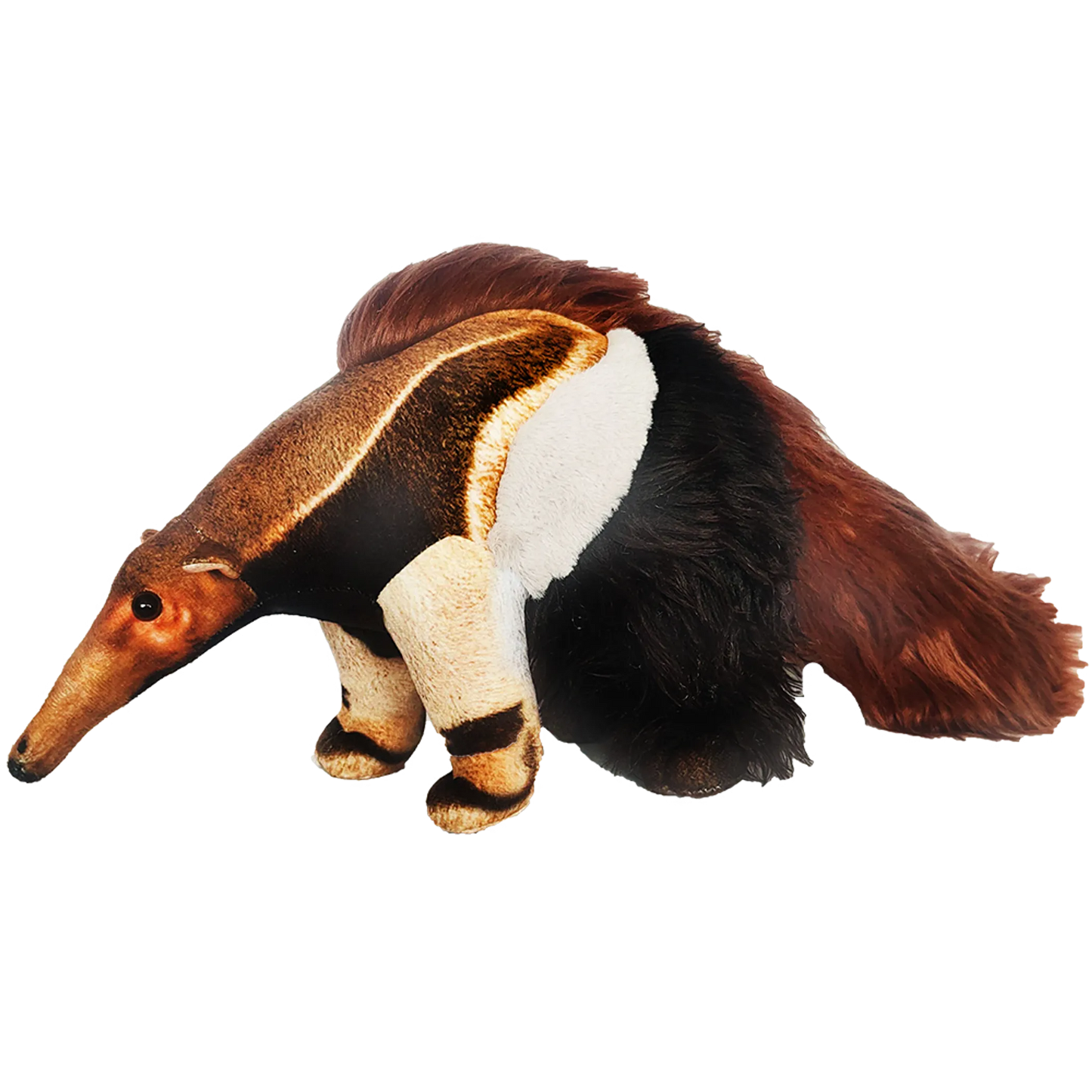Giant Anteater Plush Stuffed Animal | 21.65" | Realistic Hair & Patterned Fabric