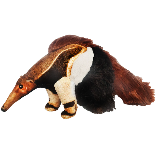 Giant Anteater Plush Stuffed Animal | 21.65" | Realistic Hair & Patterned Fabric