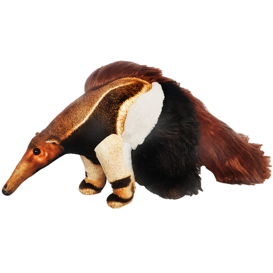 Giant Anteater Plush Stuffed Animal | 21.65" | Realistic Hair & Patterned Fabric