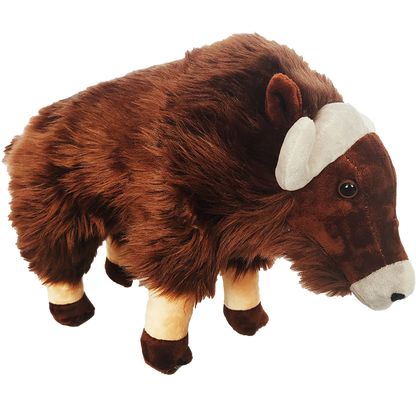 Musk Ox Plush Stuffed Animal | 12" | Dense Hair Texture | Arctic Wildlife Toy