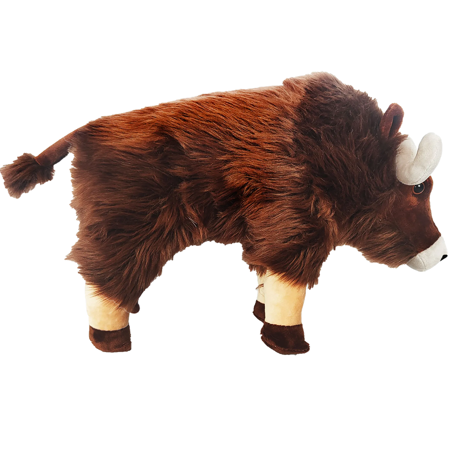 Musk Ox Plush Stuffed Animal | 12" | Dense Hair Texture | Arctic Wildlife Toy