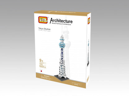 LOZ Micro Block Tokyo Skytree Building Set – 620 Pieces | Ages 9+ | Japan Landmark