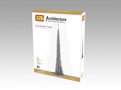 LOZ Micro Block Burj Khalifa Building Set – 900 Pieces | Ages 9+ | Dubai Landmark