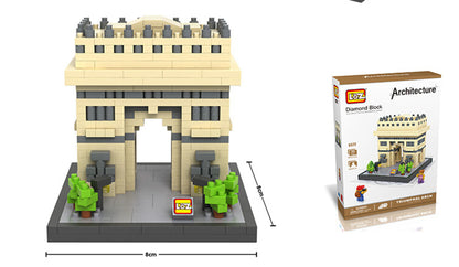 LOZ Micro Block Arc de Triomphe Building Set – 640 Pieces | Ages 14+ | Paris Landmark