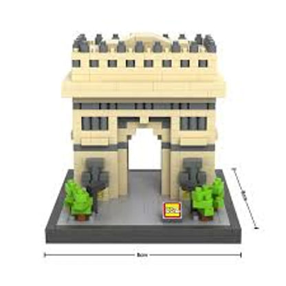 LOZ Micro Block Arc de Triomphe Building Set – 640 Pieces | Ages 14+ | Paris Landmark