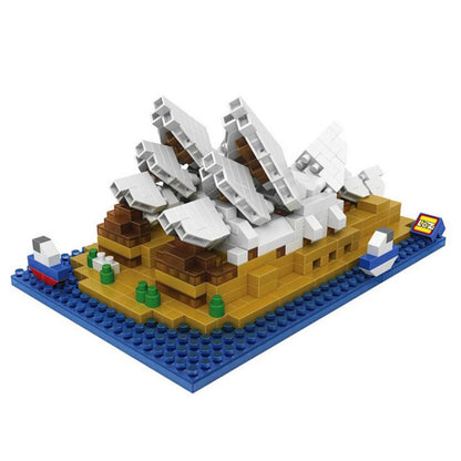 LOZ Micro Block Sydney Opera House Building Set – 520 Pieces | Ages 14+ | Australia Landmark