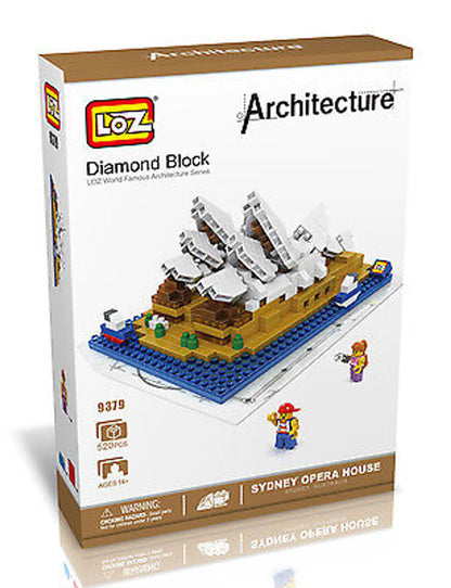 LOZ Micro Block Sydney Opera House Building Set – 520 Pieces | Ages 14+ | Australia Landmark