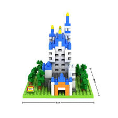 LOZ Micro Block Neuschwanstein Castle Building Set – 550 Pieces | Ages 14+ | Germany Landmark