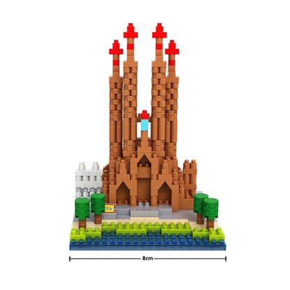 LOZ Micro Block Sagrada Família Building Set – 470 Pieces | Ages 14+ | Barcelona Landmark