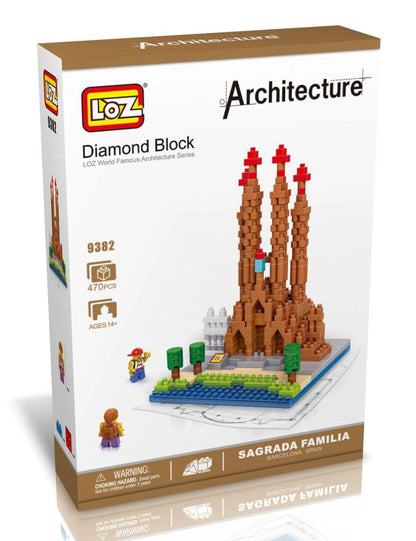 LOZ Micro Block Sagrada Família Building Set – 470 Pieces | Ages 14+ | Barcelona Landmark
