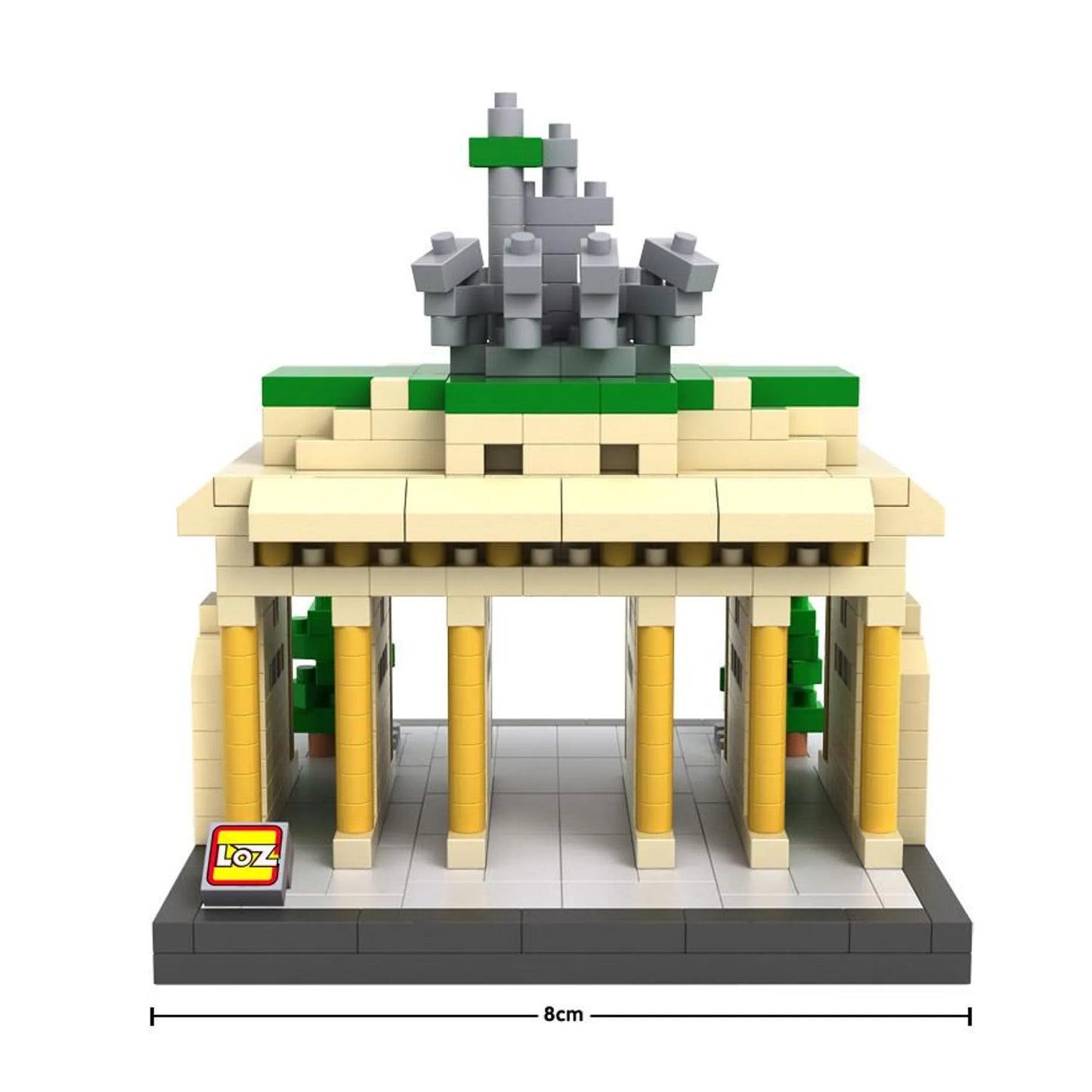 LOZ Micro Block Brandenburg Gate Building Set – 560 Pieces | Ages 14+ | Berlin Landmark
