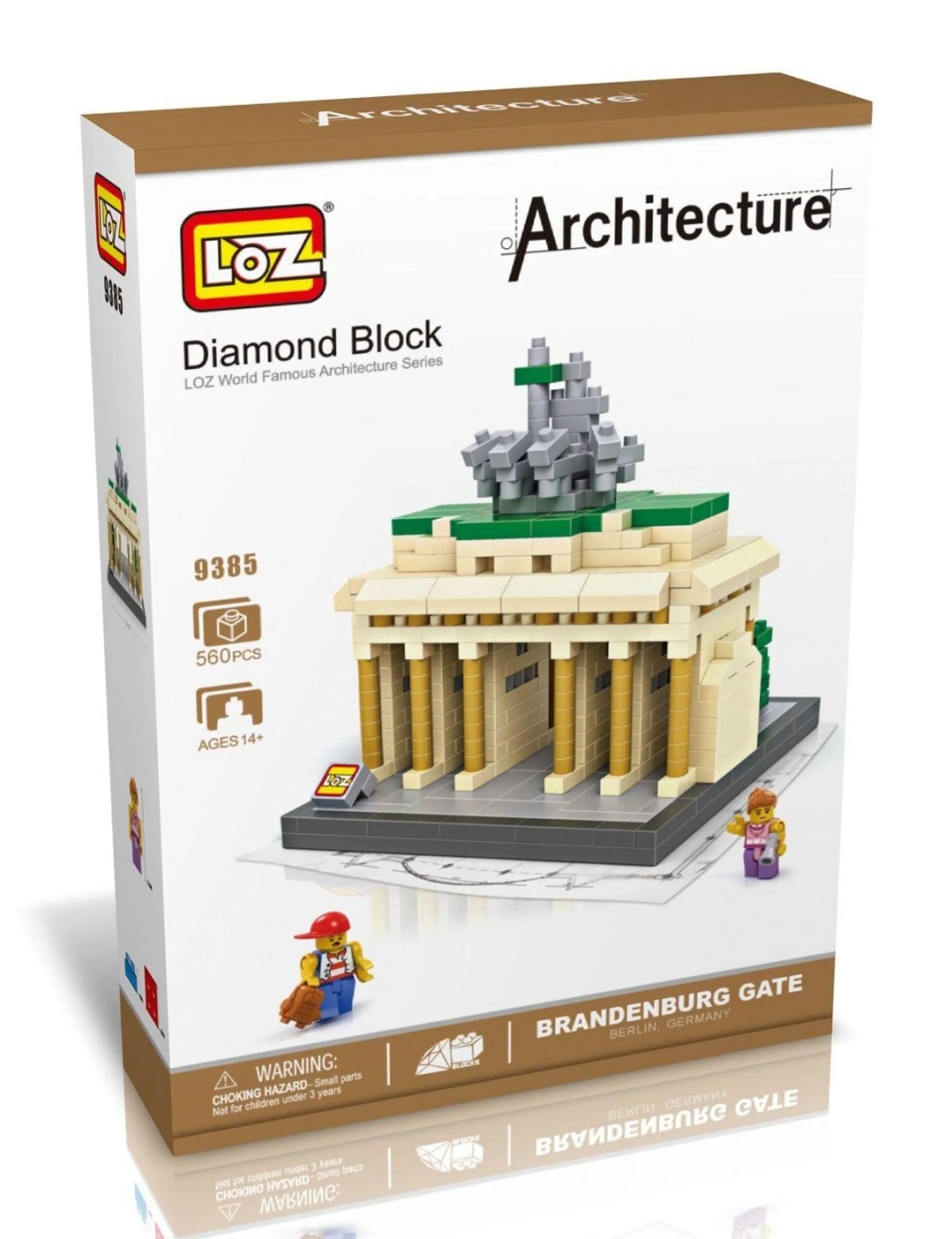 LOZ Micro Block Brandenburg Gate Building Set – 560 Pieces | Ages 14+ | Berlin Landmark
