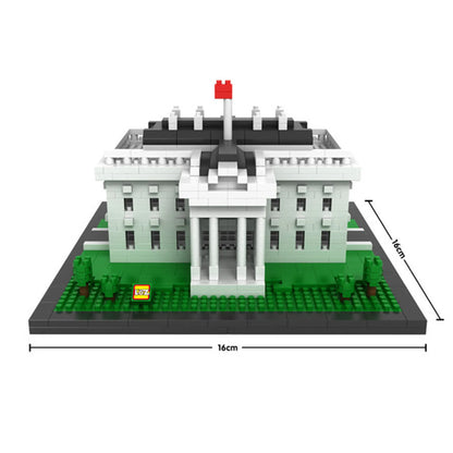 LOZ Micro Block White House Building Set – 1,170 Pieces | Ages 14+ | Washington DC Landmark