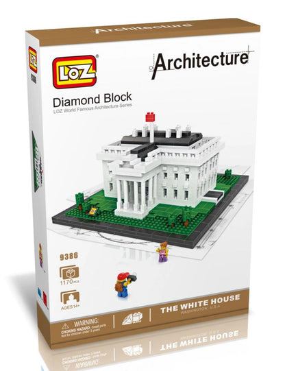 LOZ Micro Block White House Building Set – 1,170 Pieces | Ages 14+ | Washington DC Landmark