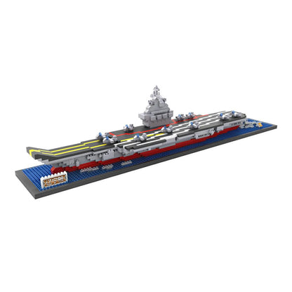 LOZ Micro Block Aircraft Carrier Liaoning Building Set – 1,300 Pieces | Ages 14+ | Navy Model