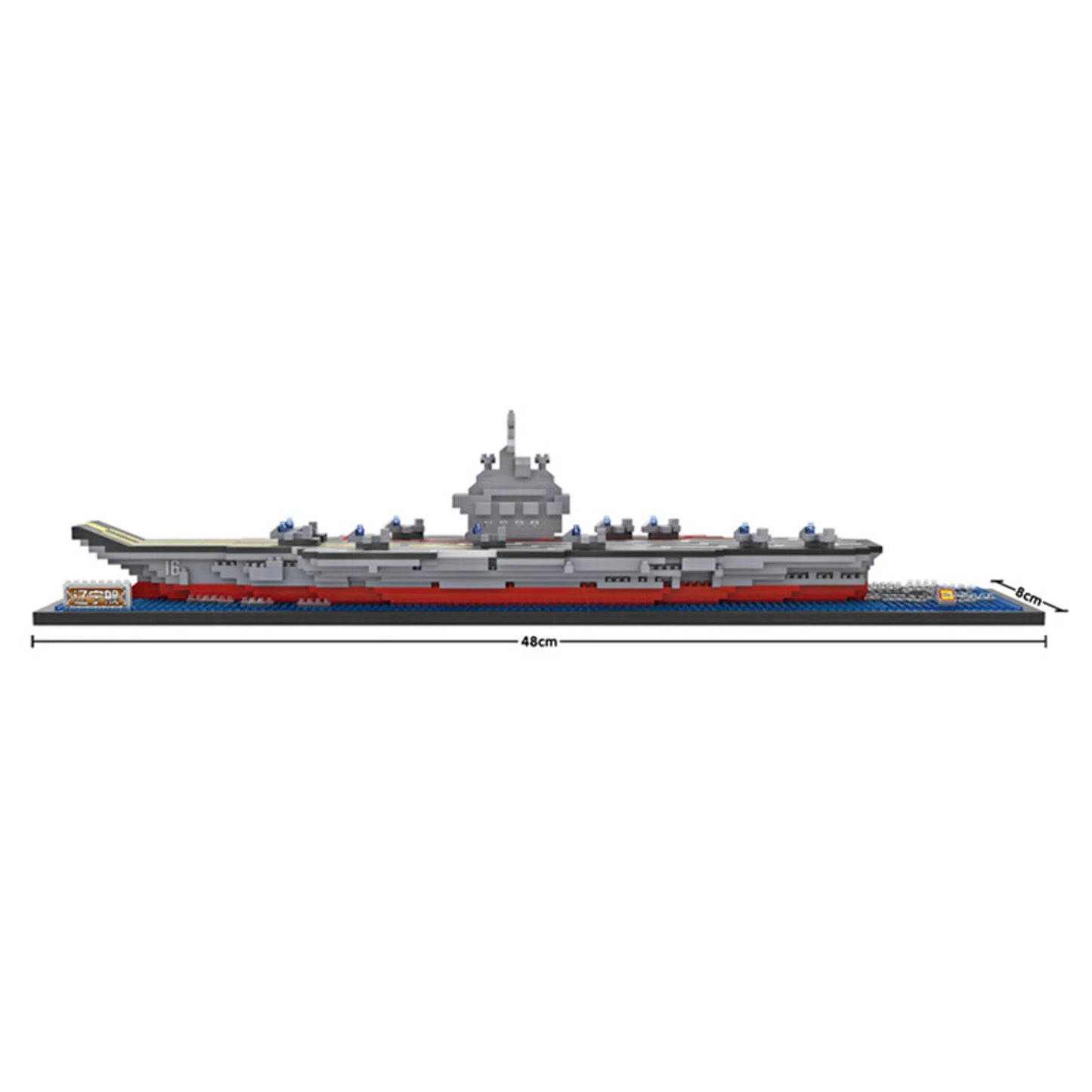 LOZ Micro Block Aircraft Carrier Liaoning Building Set – 1,300 Pieces | Ages 14+ | Navy Model