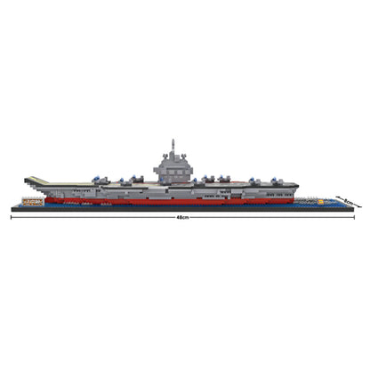 LOZ Micro Block Aircraft Carrier Liaoning Building Set – 1,300 Pieces | Ages 14+ | Navy Model