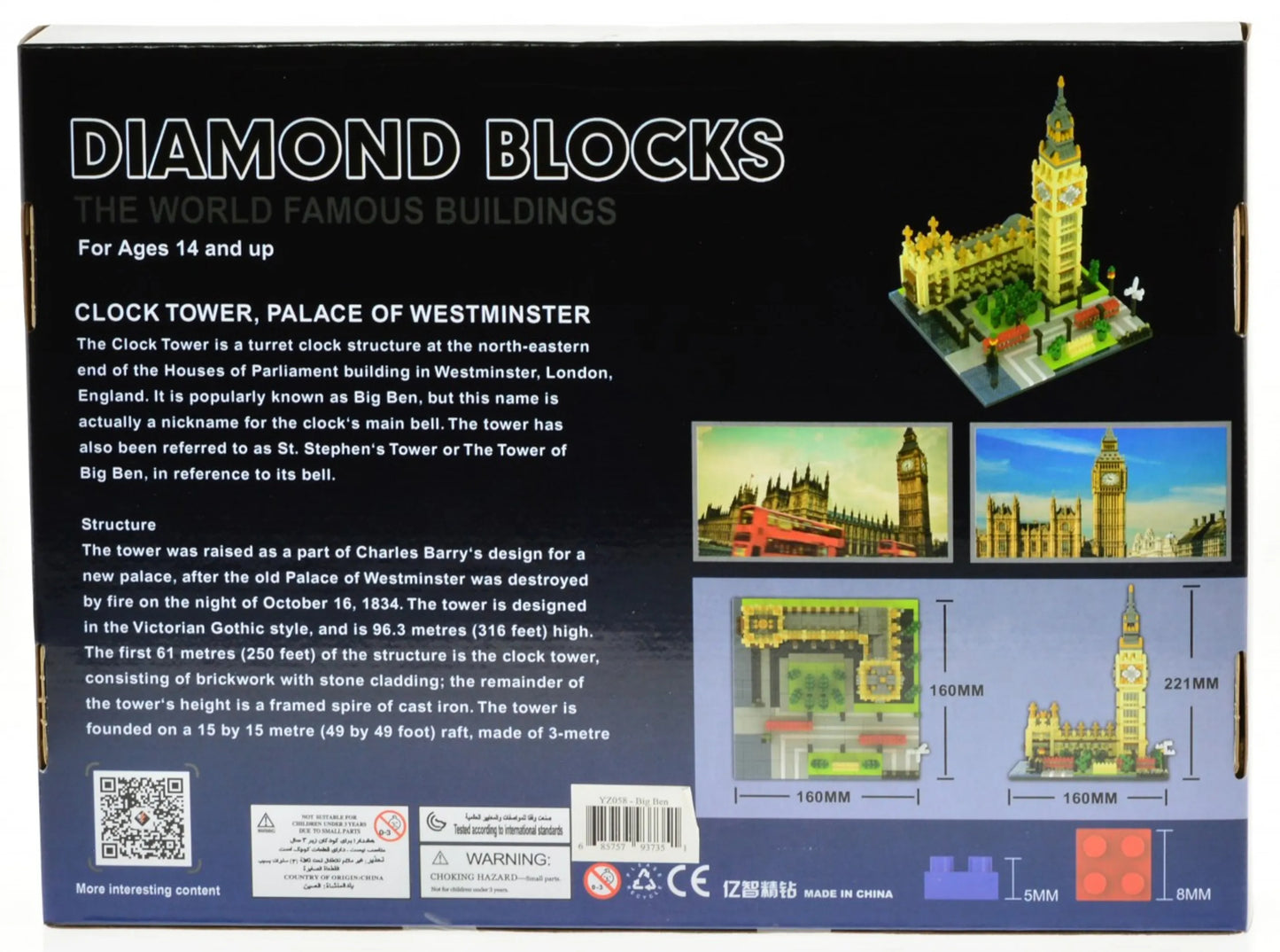 Big Ben Micro Block Building Set — 1,641 Pieces | Ages 10+