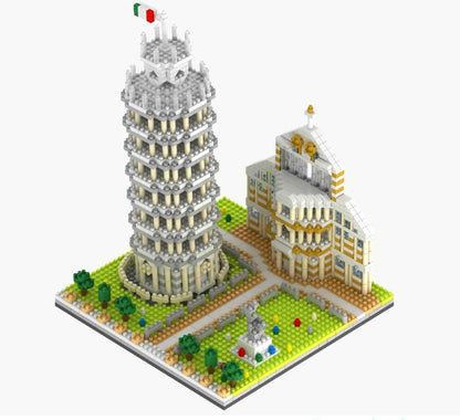 Leaning Tower of Pisa Micro Block Building Set — 1,944 Pieces | Ages 10+