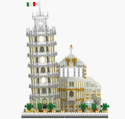 Leaning Tower of Pisa Micro Block Building Set — 1,944 Pieces | Ages 10+