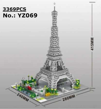 Eiffel Tower Micro Block Building Set — 3,370 Pieces | Ages 10+