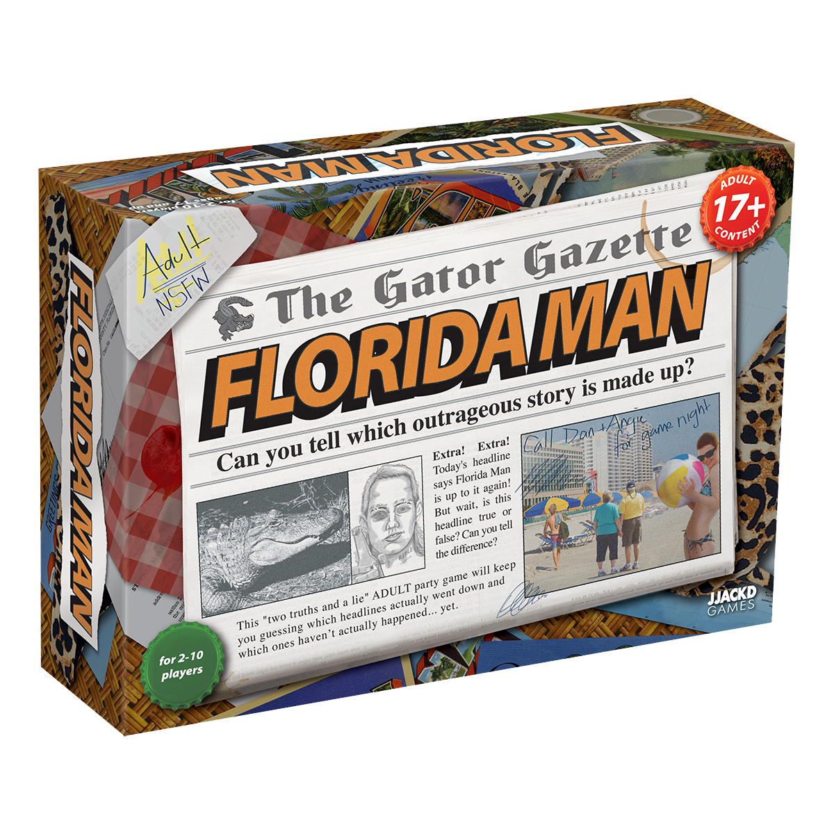 Florida Man: Spot the Fake News Board Game - Ages 17+