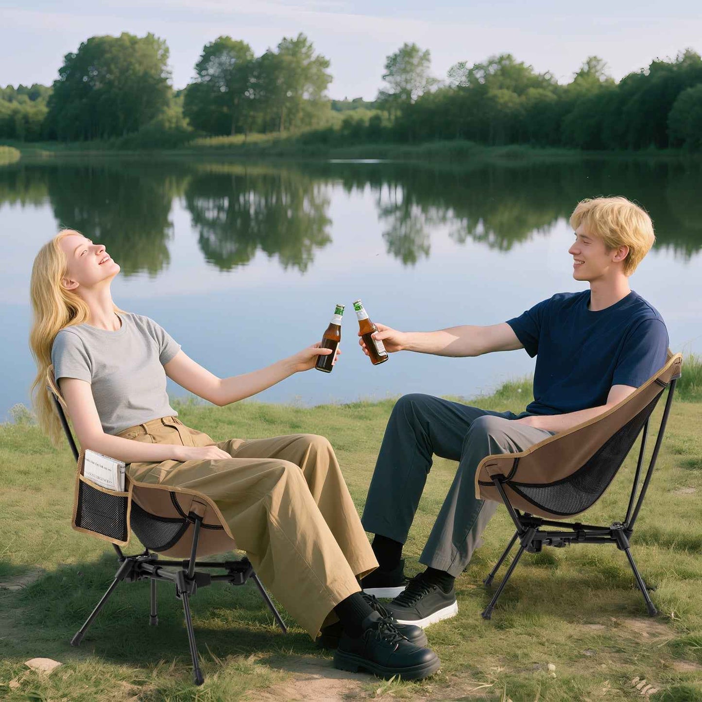 Portable Camping Chair with Compact Carrying Bag