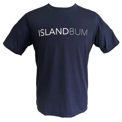 Island Bum UPF 50+ Performance Short Sleeve Shirt | Moisture-Wicking & Breathable | Seafoam & Navy