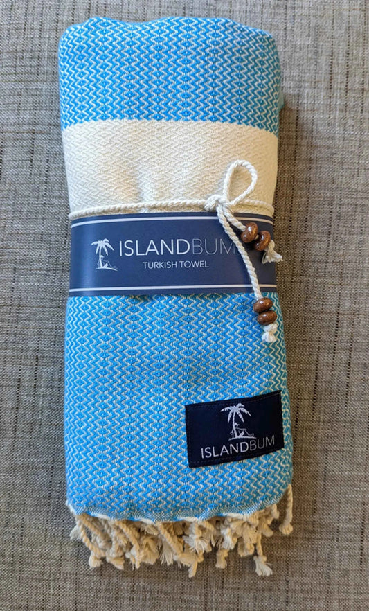 Island Bum Turkish Towel | 38" x 72" | 100% Turkish Cotton | Lightweight & Quick-Dry