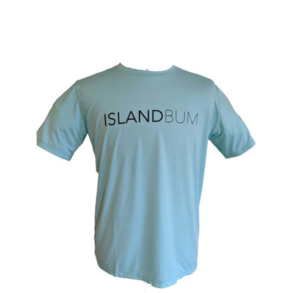 Island Bum UPF 50+ Performance Short Sleeve Shirt | Moisture-Wicking & Breathable | Seafoam & Navy - Niksstuff