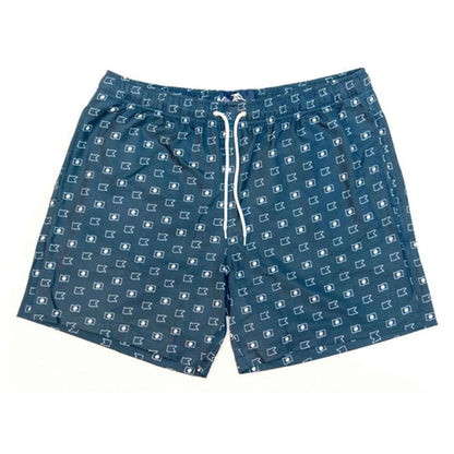 Island Bum Nautical Flag Swim Trunks | Recycled Polyester | 4-Way Stretch | UPF | 6" Inseam