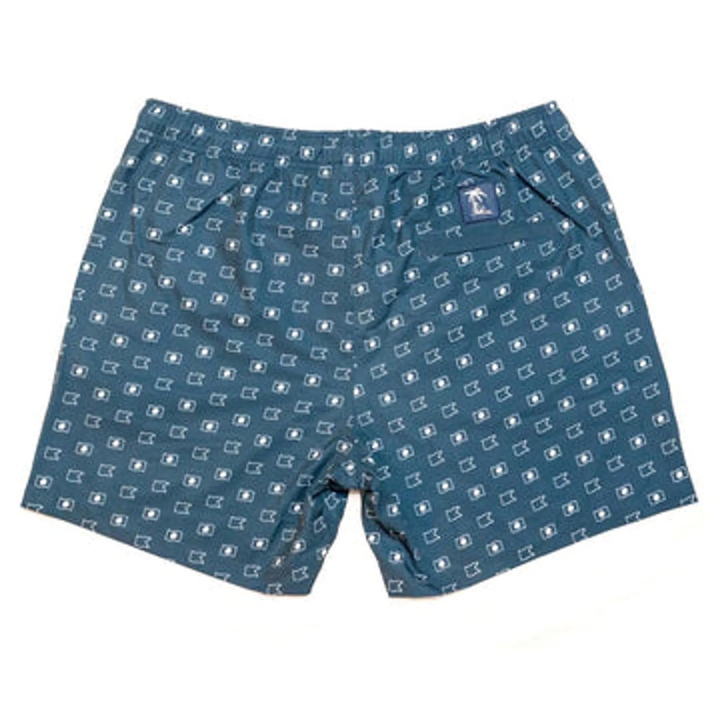 Island Bum Nautical Flag Swim Trunks | Recycled Polyester | 4-Way Stretch | UPF | 6" Inseam