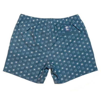 Island Bum Nautical Flag Swim Trunks | Recycled Polyester | 4-Way Stretch | UPF | 6" Inseam