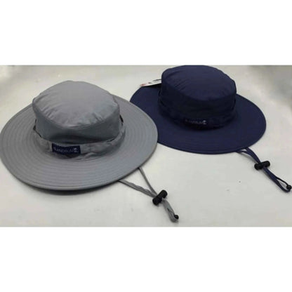 Island Bum Bora Hat | 3" Brim | Adjustable Drawcord | Old World Flag Lining | Blue & Grey