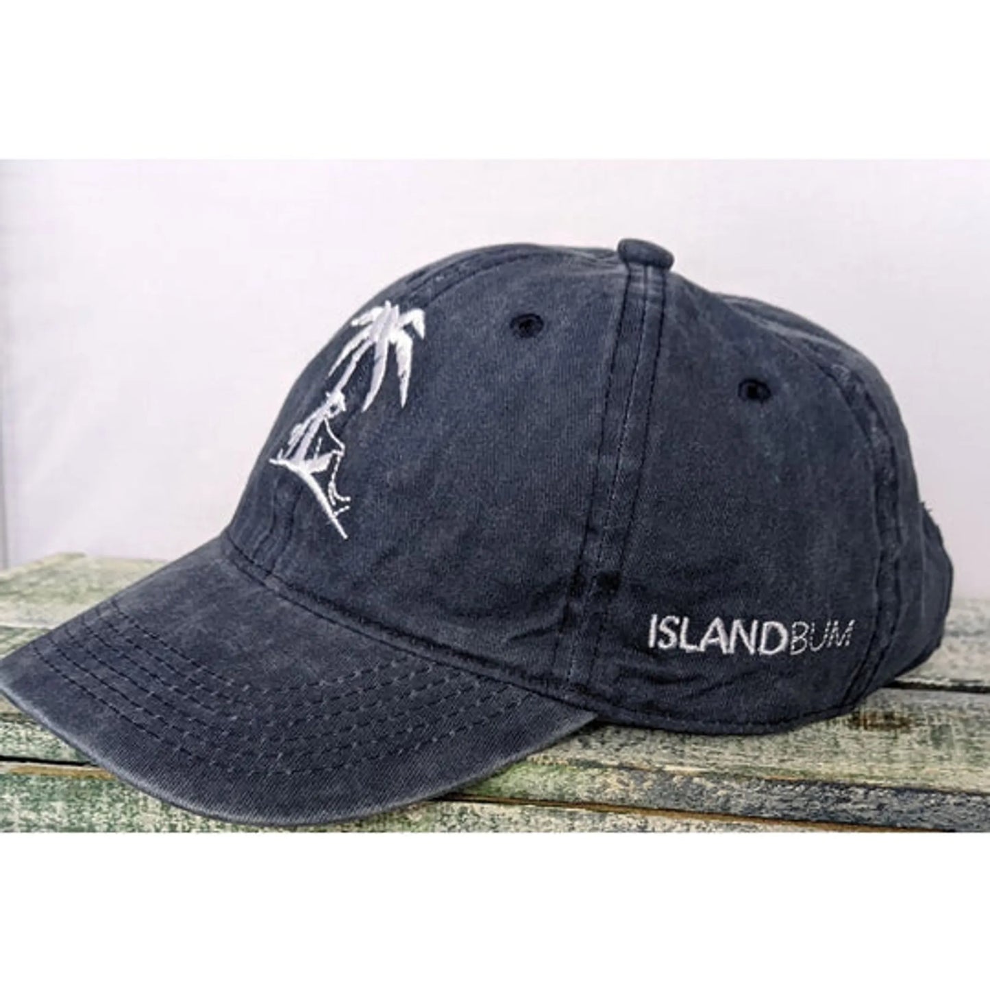 Vintage Distressed Ball Cap | 6-Panel Polo Dad Hat | Pre-Washed | Navy