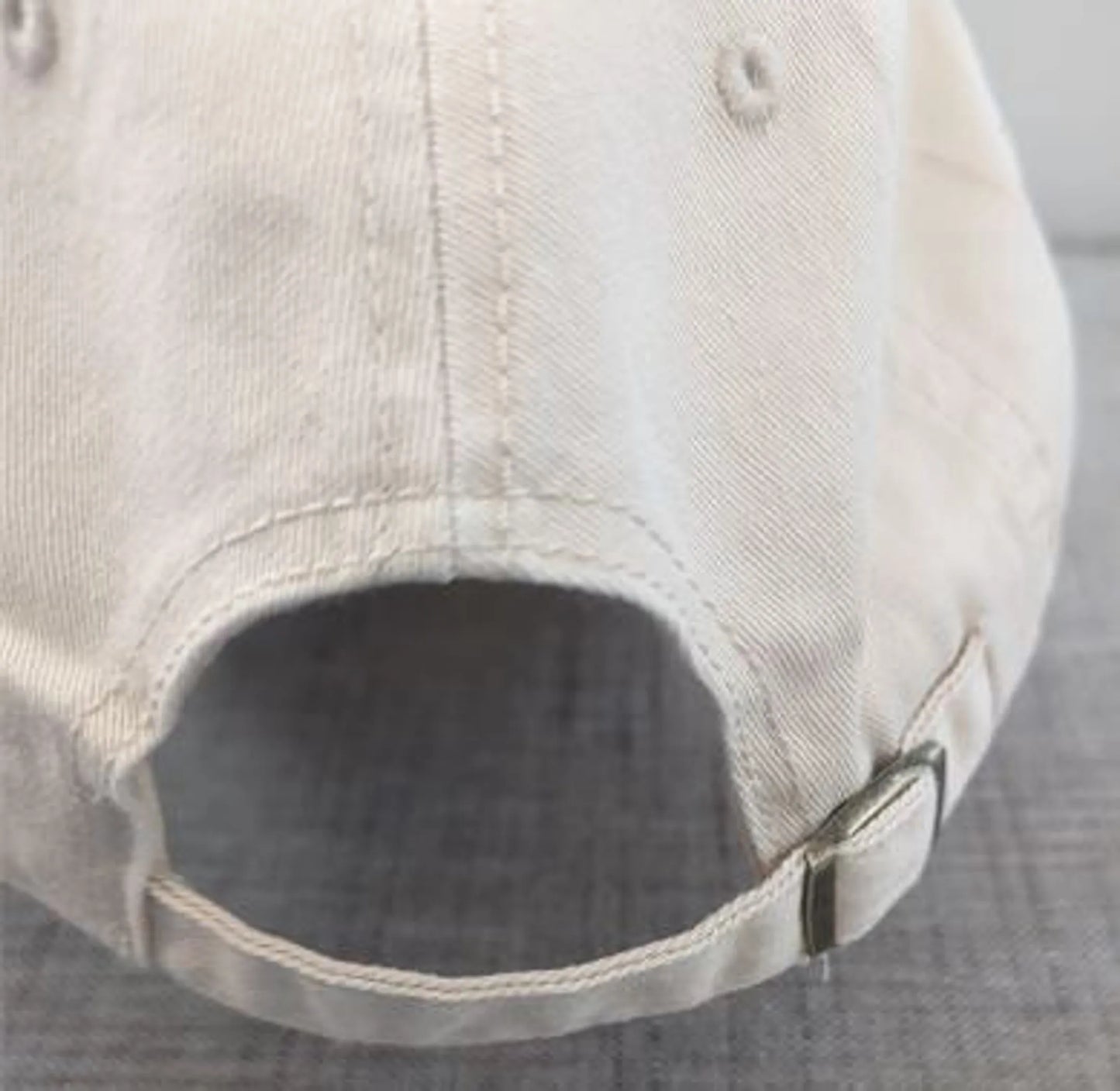 Island Bum Polo Style Dad Ball Cap | 6-Panel | Pre-Washed & Soft | Off White with Navy Logos