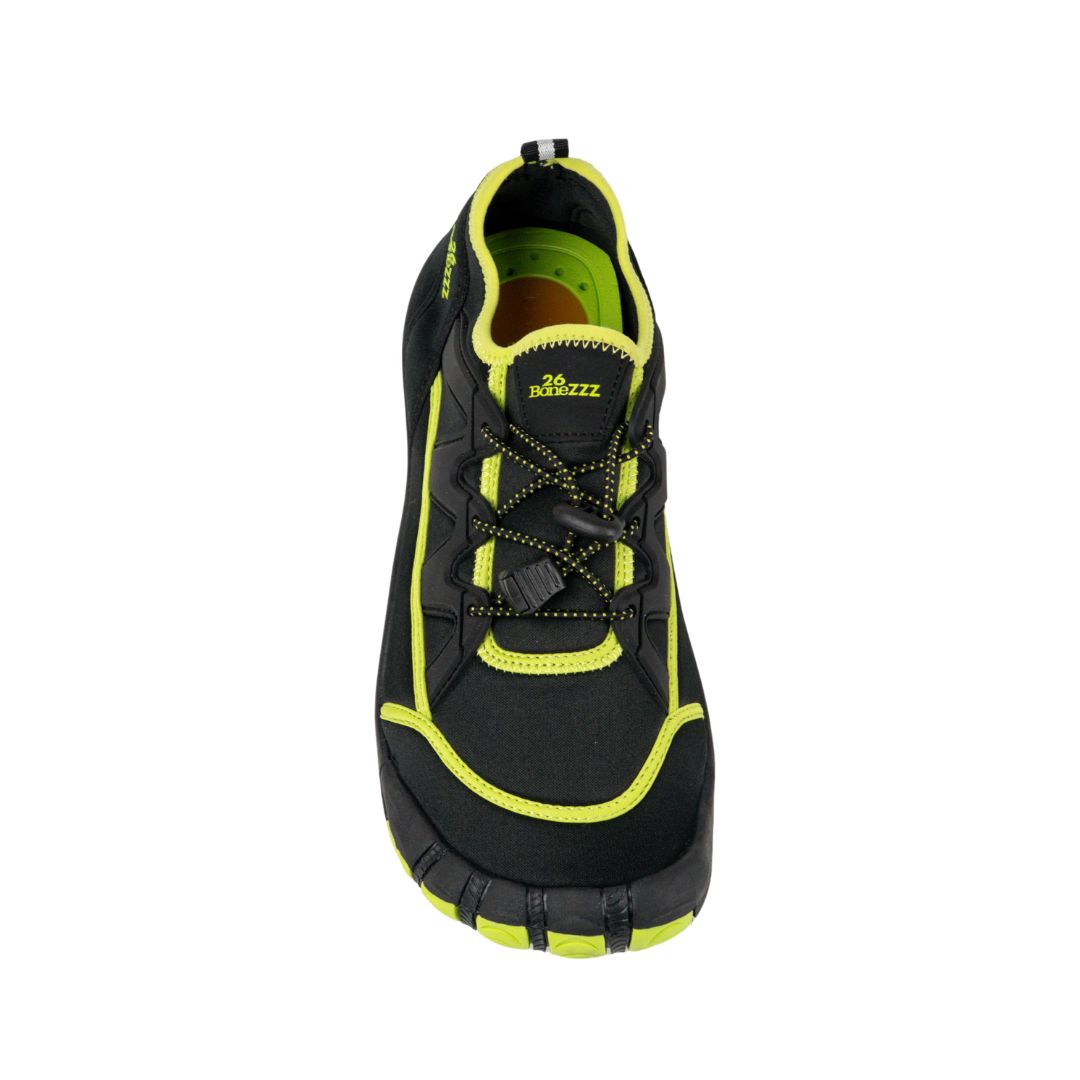 BoneZZZ Hydroz Aqua Socks - Black Water Shoes with Bungee Closure