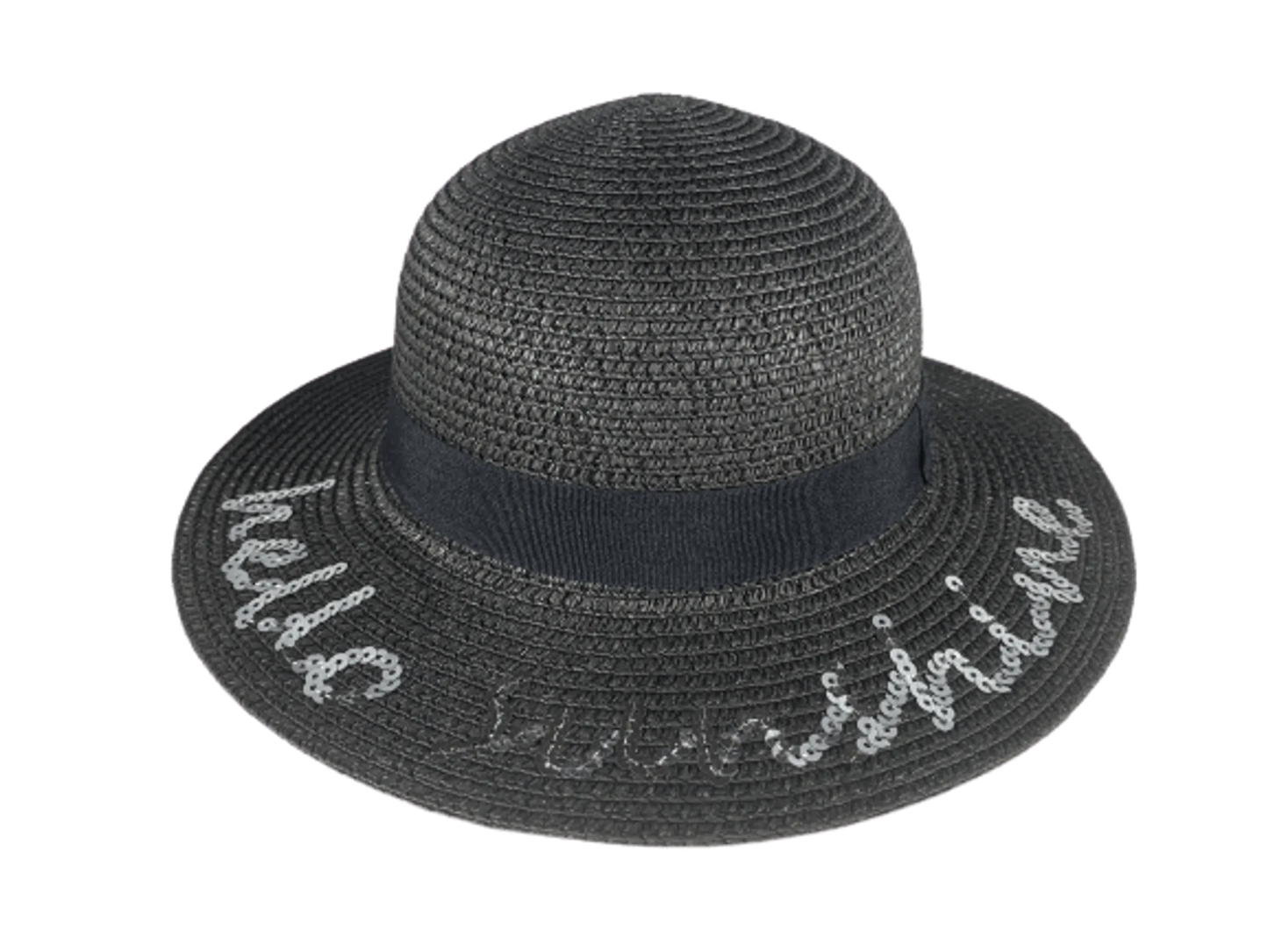 BANZ Hello Sunshine Sunhat – UPF 50+ Kids Sequin Sun Hat | White & Black