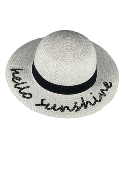BANZ Hello Sunshine Sunhat – UPF 50+ Kids Sequin Sun Hat | White & Black