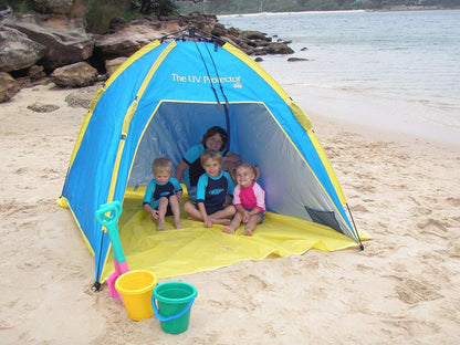 Shelta Sun Shelter UV Tent | UPF50+ | Pop-Up | Fits 2 Adults + 2 Kids | Sand Pockets - Niksstuff